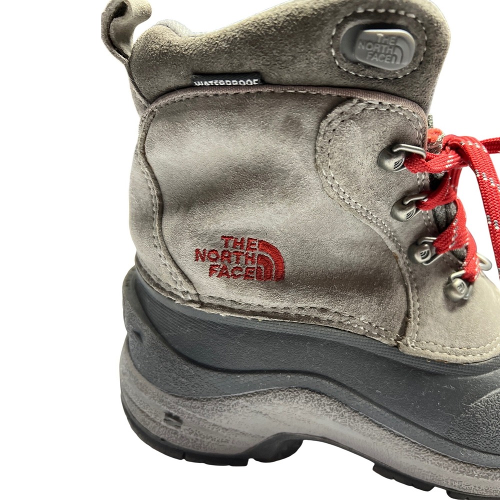 The North Face Chilkat Lace II Boots Boys Size 4 Gray‎ Brown Winter - Picture 3 of 11